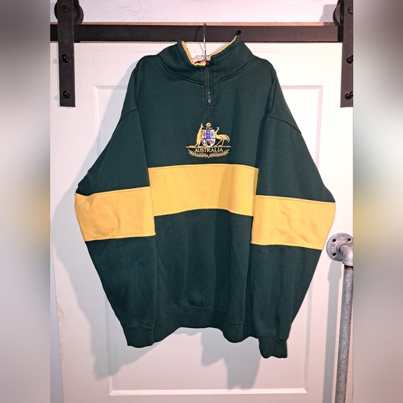 Vintage Australia embroidered collared / quarter zip - Picture 15 of 15